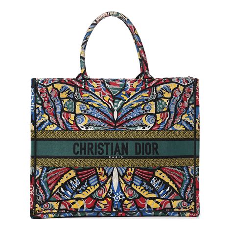 christian dior canvas tote